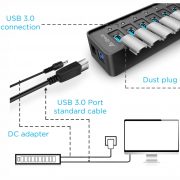 HUB USB 7 PUERTOS USB 3.0 IDK700 2