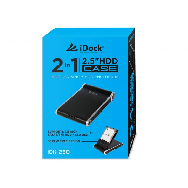 Case Enclosure 2.5 USB 3.0 IDK250 iDock Caja